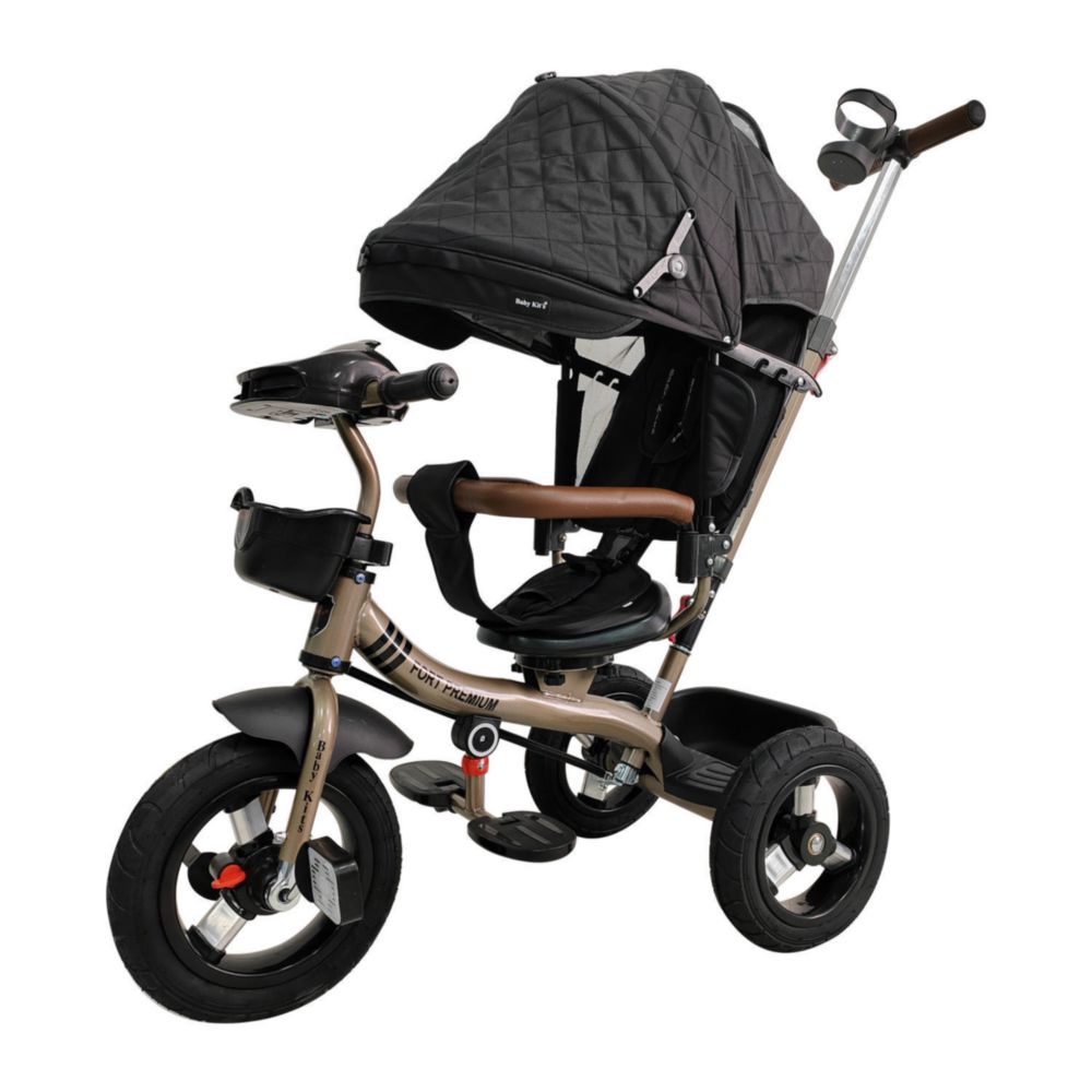 Triciclo Baby Kit'S Fort Premiun Gold Negro