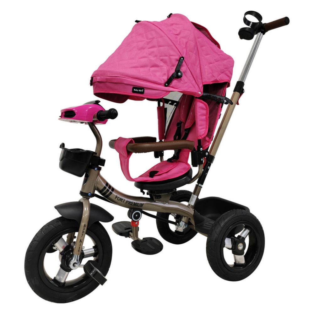 Triciclo Baby Kit'S Fort Premiun Gold Rosado