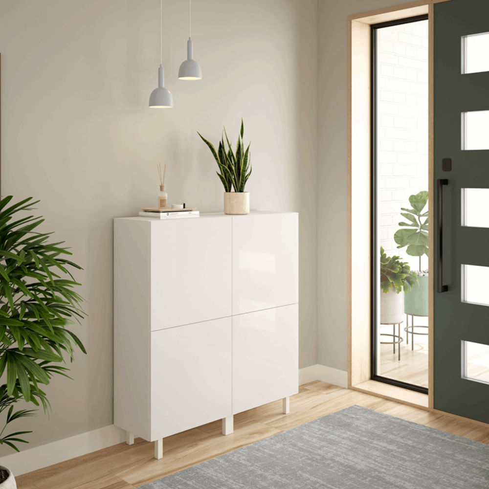 Recibidor Cuadrado Alina color Blanco TU MESITA