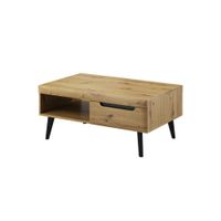 Mesa de Centro Rústica Tauro color Duna 1 cajón TU MESITA