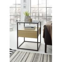 Mesa Lateral tipo Industrial Benfica color Duna TU MESITA