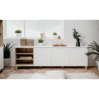 Cómoda Moderna Marsella color Blanco 3 puertas TU MESITA