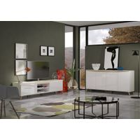 Aparador Largo Ajax 4 puertas color Blanco TU MESITA