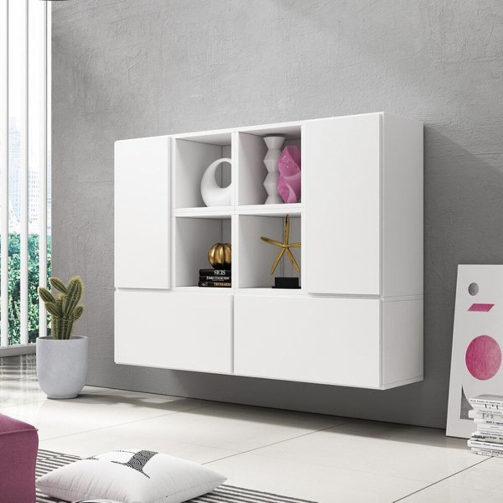 Vitrina Flotante Dynamo color Blanco TU MESITA