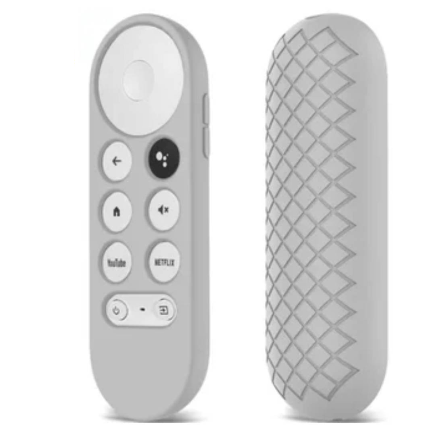 Funda Sikai de Silicona para Control Chromecast 4 Google Tv / Plomo