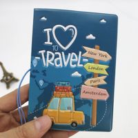 Porta Pasaporte Traveling Modelo Holder Passport Azul