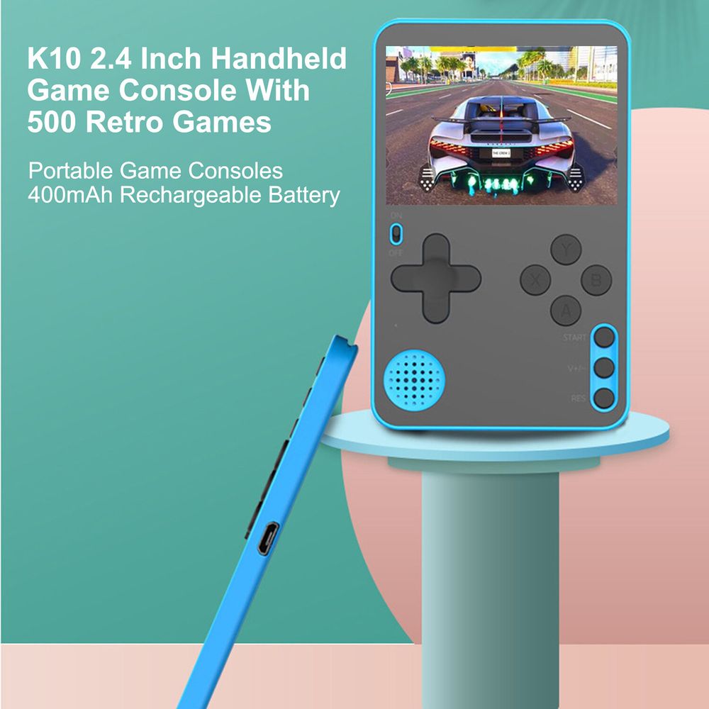 Consola De Juegos Portátil Mini Consola De Juegos Retro Gameboy Con 400 Juegos Clasicos Fc 2 8 Pulgadas