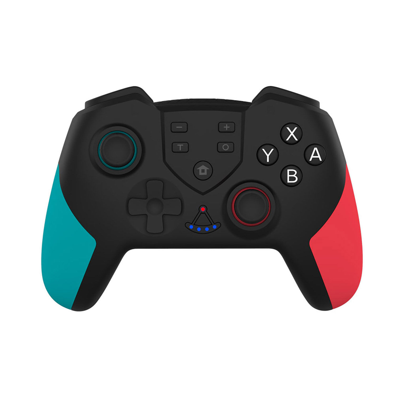 Gamepad BT Inalámbrico con Función de Vibración de Doble Motor Función de Giroscopio Azul Rojo