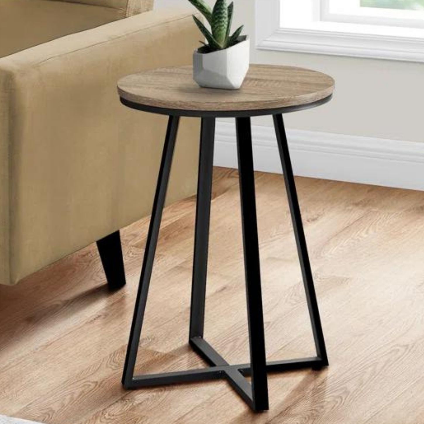 Mesa Auxiliar Industrial Cosmo Espresso Coricha Home