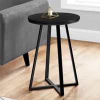 Mesa Auxiliar Industrial Cosmo Negro Coricha Home