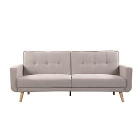 Sofa cama plegable individual color gris claro estilo Puff