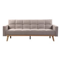 Sofá Cama Pazart Muebles Futón Matteo Gris Claro