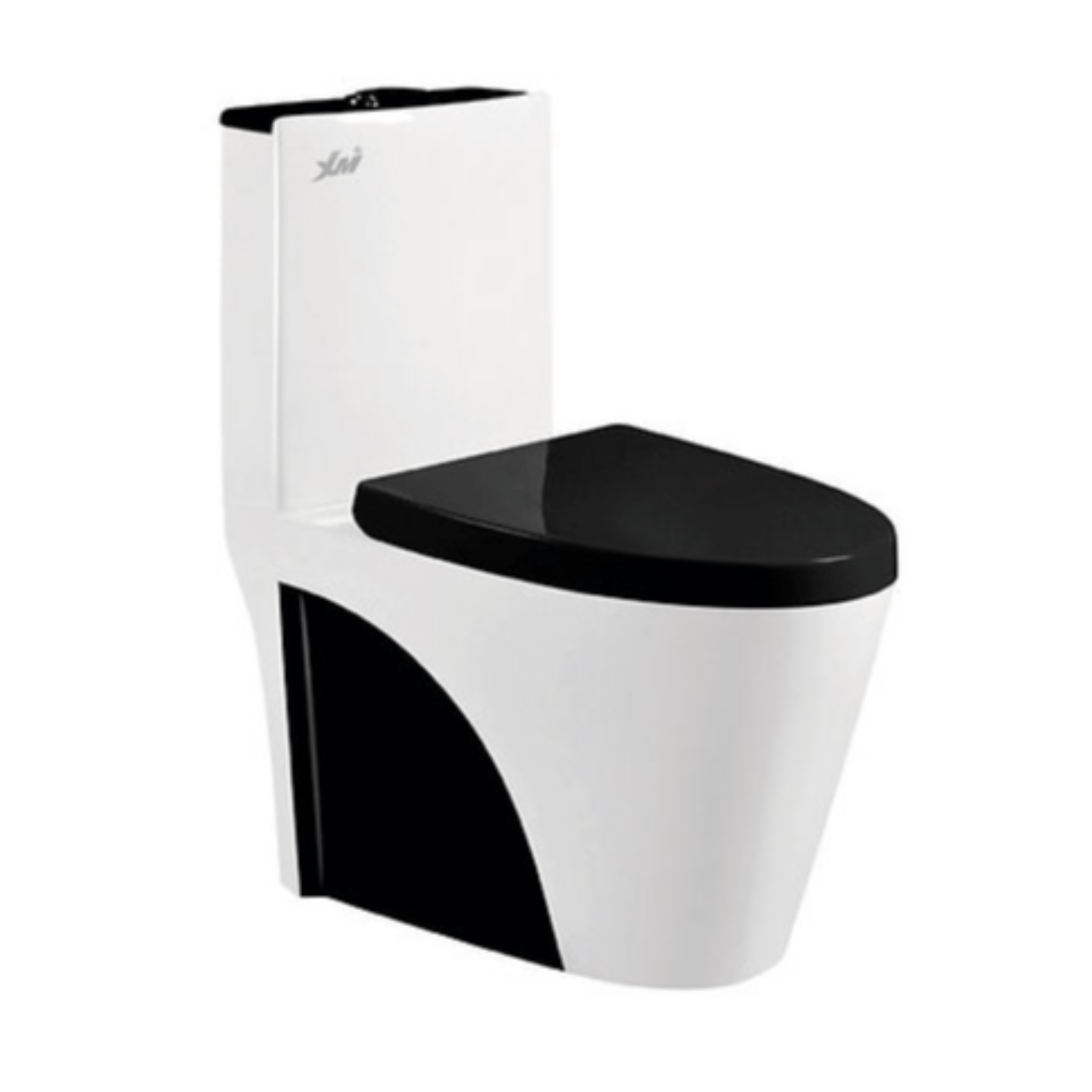 Inodoro de baño en blanco y negro XM IN8835N