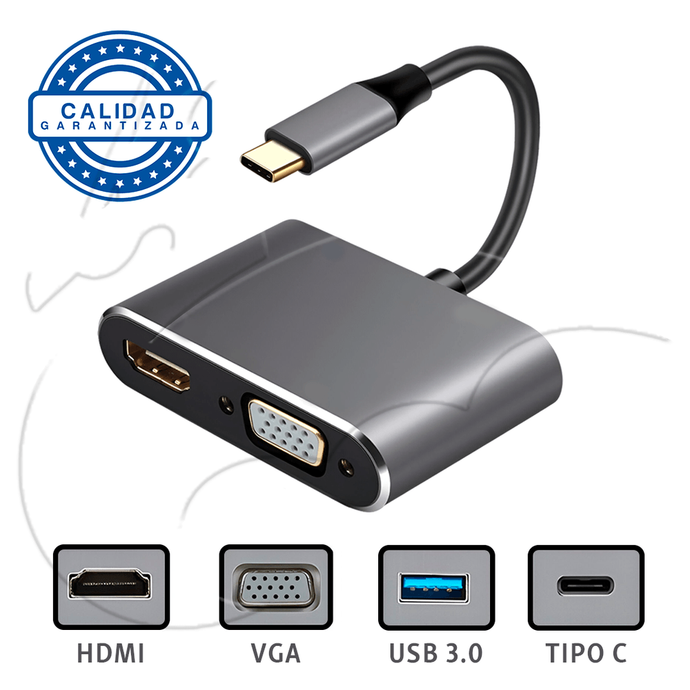 Cable Adaptador Tipo C A Vga Hdmi Usb Usb C Promart