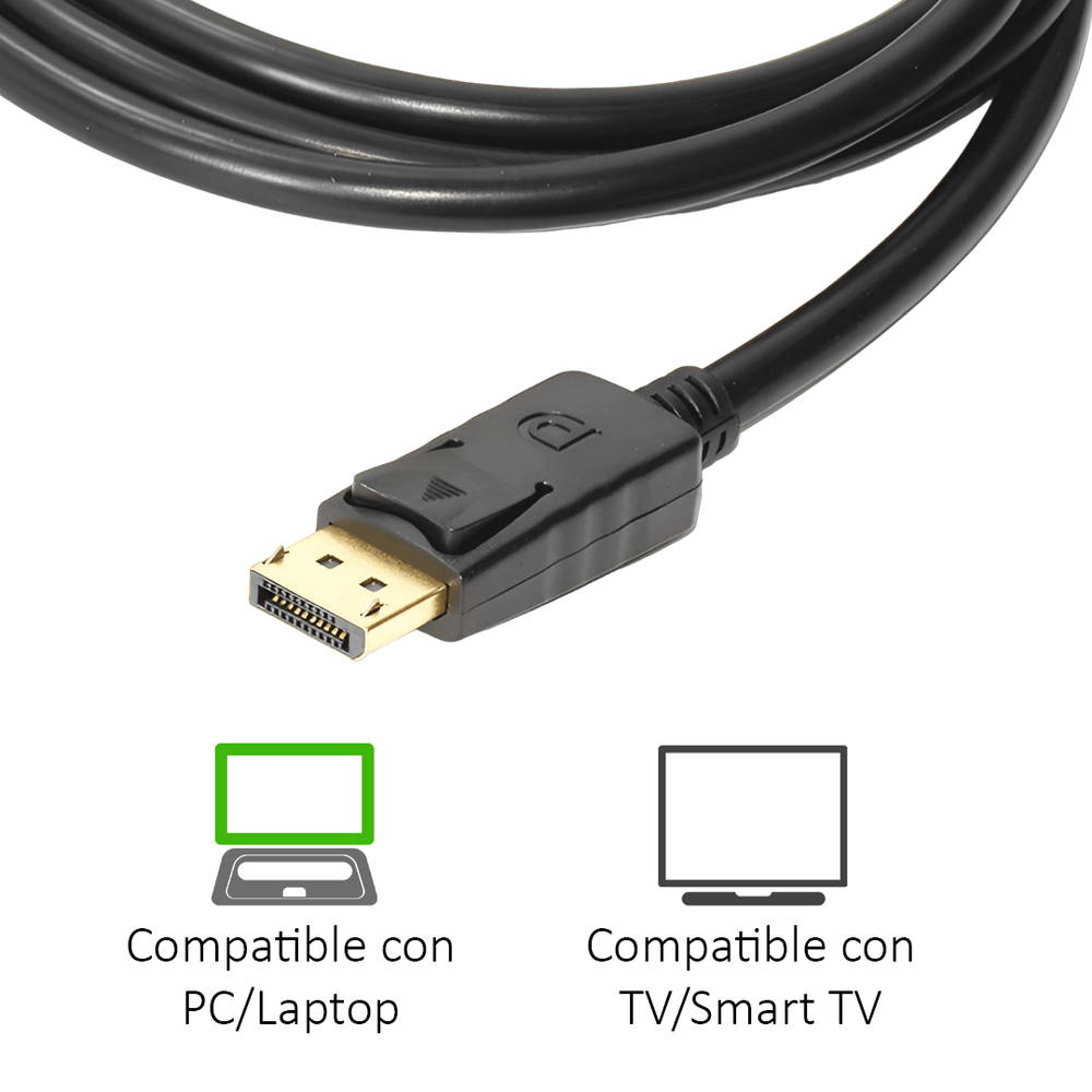 Cable Displayport Ultra Hd 4k - 160hz De 2.0 Mts - Promart