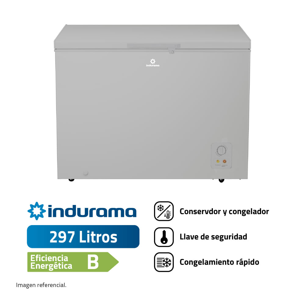 Congelador Indurama CI-320GR 297L Gris