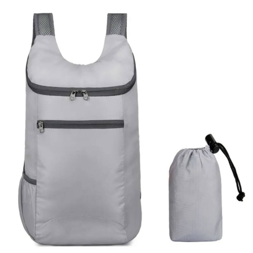 Mochila Impermeable Plegable Cool Bags Gris