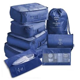  Juego de 8 cubos de compresión para maletas + 4 bolsas de  almacenamiento al vacío de compresión + botellas dispensadoras de viaje,  organizadores de embalaje de equipaje, accesorios de viaje (beige) 