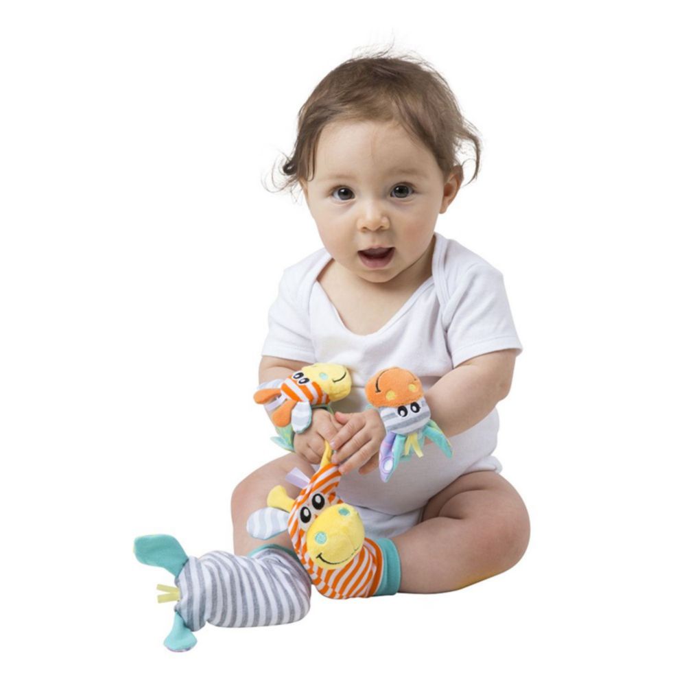 Playgro Sonaglio A Triangolo Con Anelli Di Dentizione E Tintinnio, Giocattolo Neonato