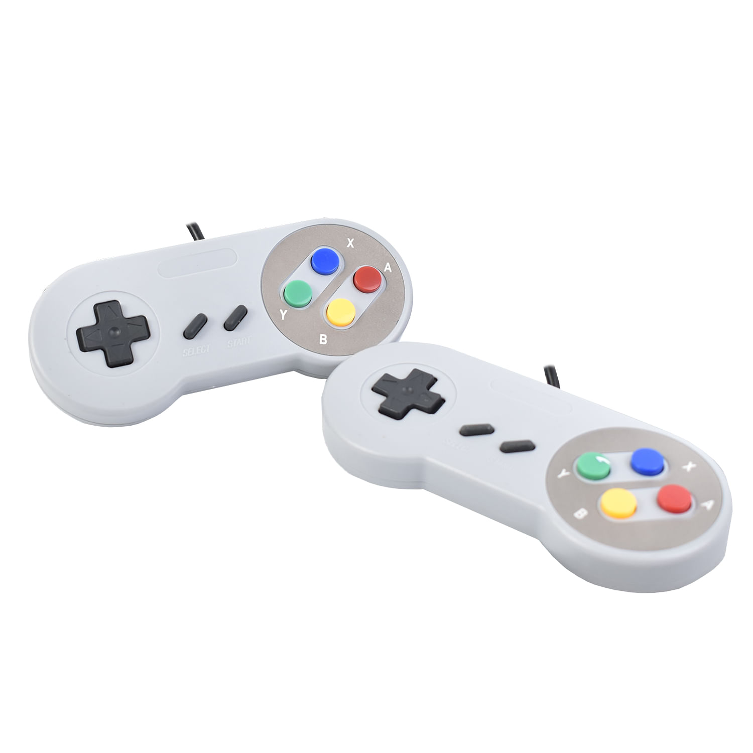 Mando Estilo Retro De Conexión USB Con 2 Unidades Color Gris
