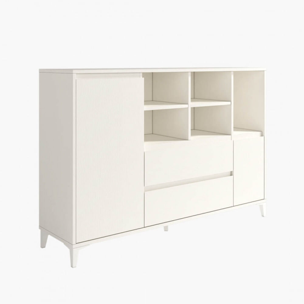 Aparador Moderno Chiara 2 puertas 2 cajones TU MESITA color Blanco