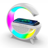 Parlante Bluetooth Lampara RGB Cargador Inalámbrico Radio 4 en 1