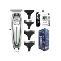 KEMEI Maquina Cortapelo Patillera Trimmer KM-1949 Silver Recargable