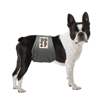 Pañal Reutilizable para Perro Macho Patitas Shop Color Gris Talla M