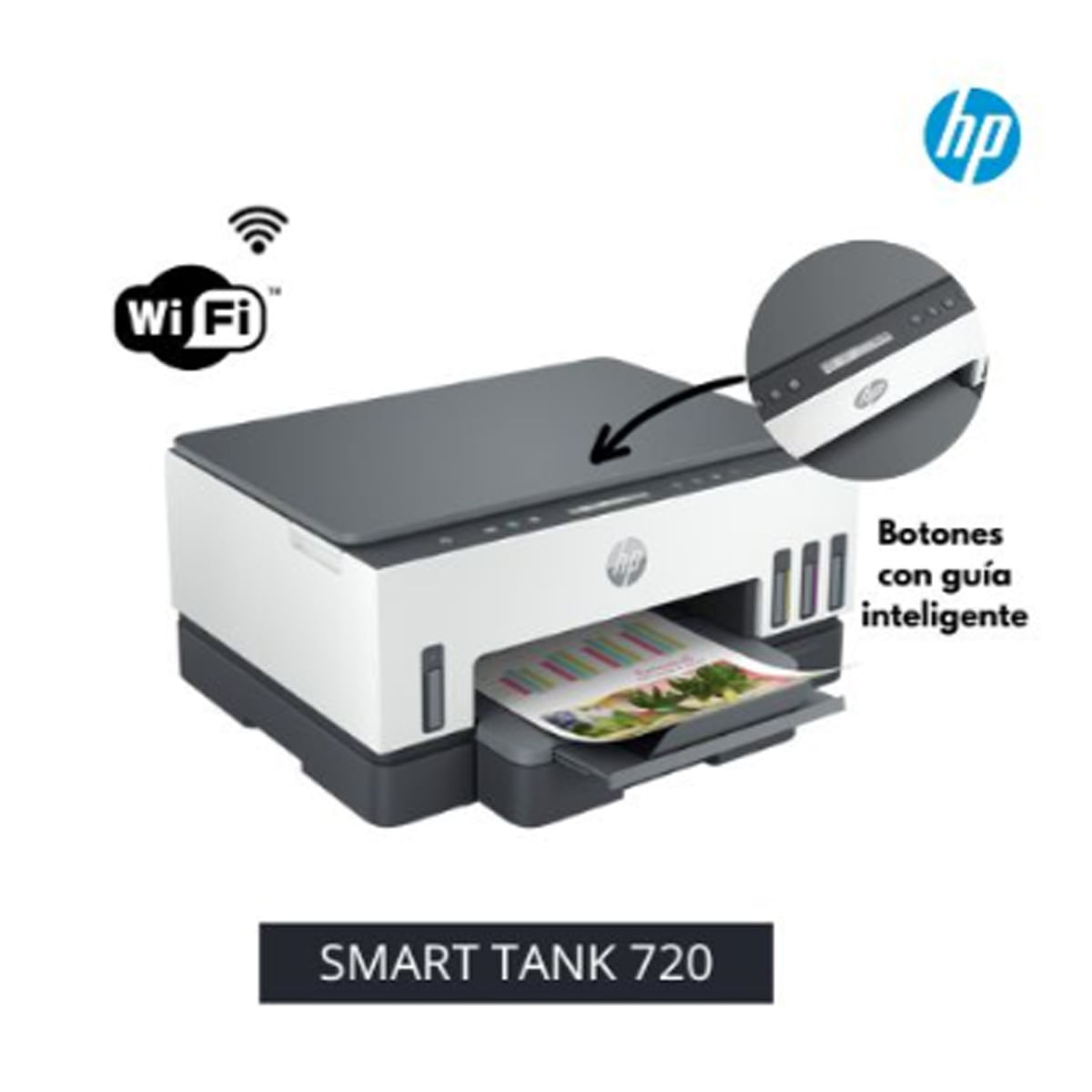 Impresora multifuncional HP Smart Tank 720 AiO - Tiendas Metro