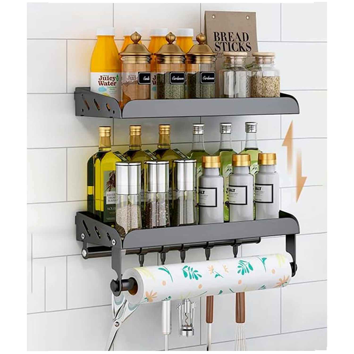 Rack Organizador Cocina Felipo Ventitas Home Negro