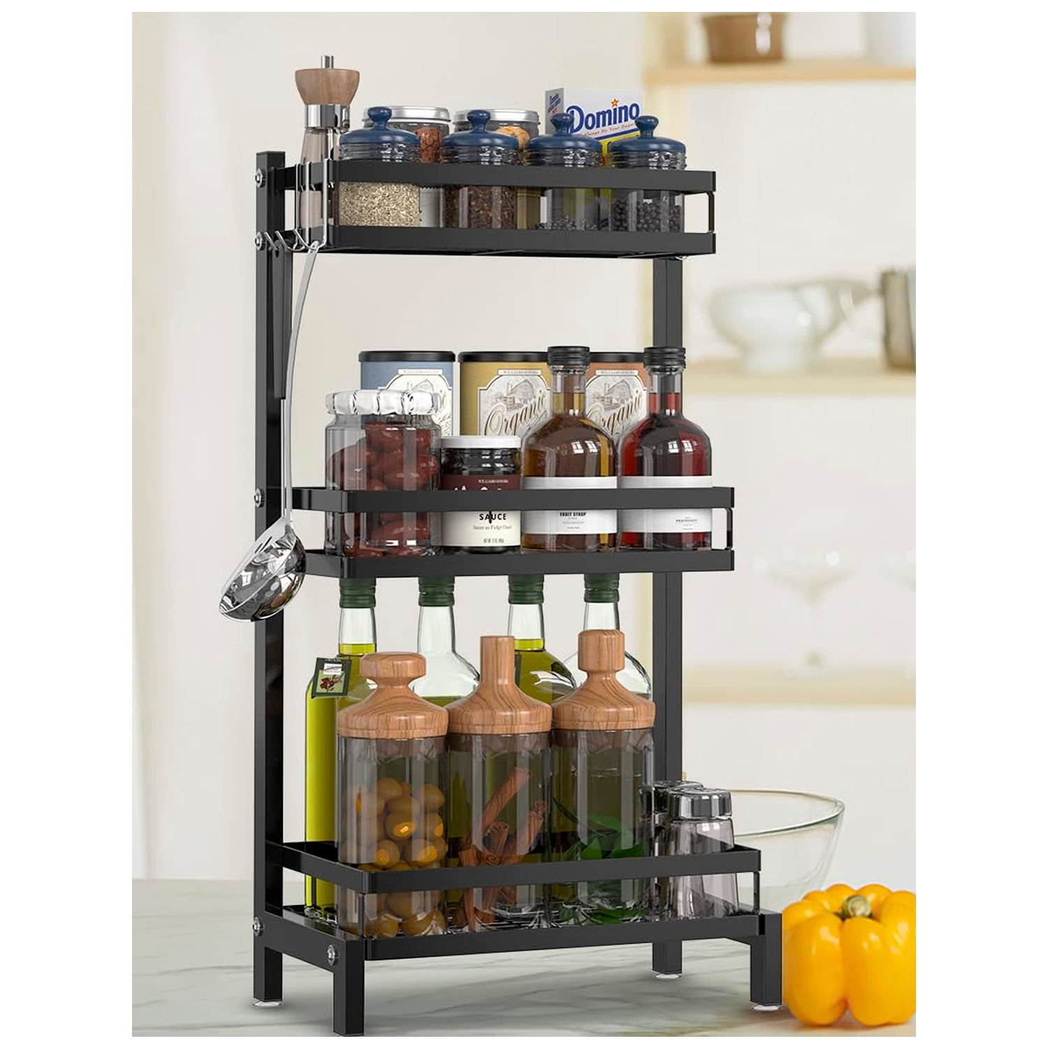 Organizador de Especias Mariano Ventitas Home Negro