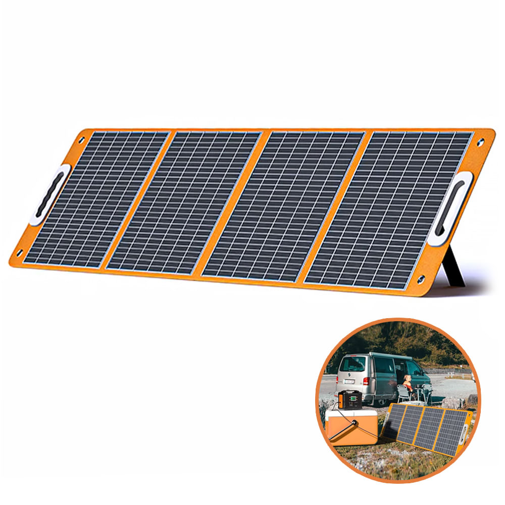 Panel solar portátil plegable de 100W/18V FLASHFISH Modelo TSP100 - Promart