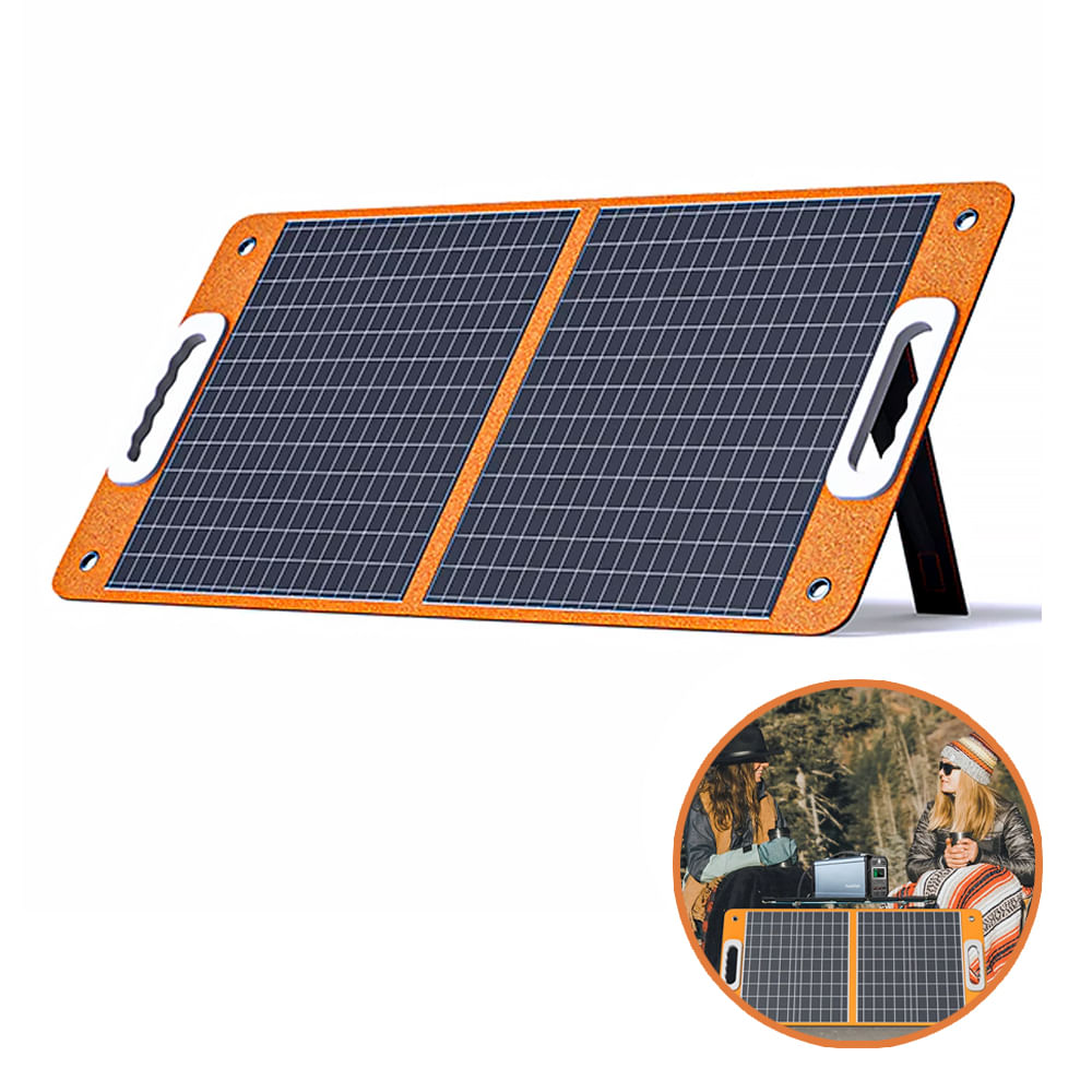 Panel solar portátil plegable de 60W/18V FLASHFISH Modelo TSP60 - Promart