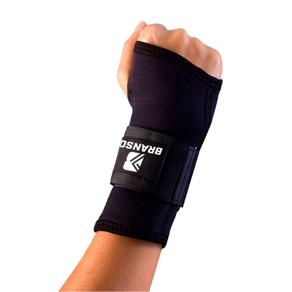 Muñequera con palma Branson negro Talla XL