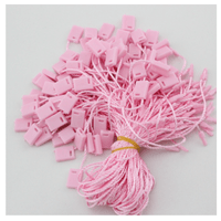 Hilo Nylon Pitas Hang Tag Rosada Bb Cuerditas Cordón Manual para Etiqueta por 1000 Piezas