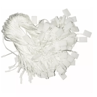 Hilo Nylon Pitas Hang Tag Blanco Cuerditas Cordón Manual para Etiqueta por 1000 Piezas