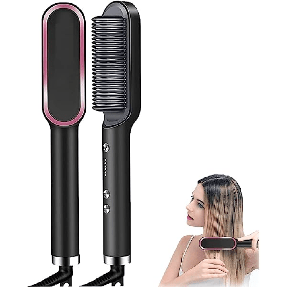 Cepillo Alisador Peine Para Planchar Cabello Plancha De Pelo Peine