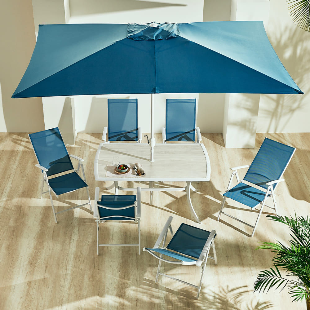 Juego de sillas para exteriores, sillas de patio, mesas y sillas de  exterior, silla de jardín, material de aluminio (color A: A)
