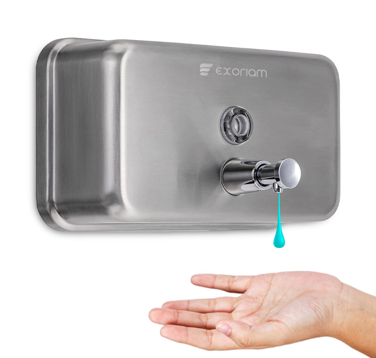Dispensador de Jabón de 1200 ml de Acero Horizontal