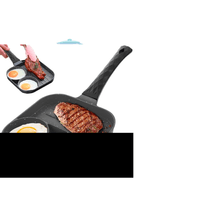 Sartén Antiadherente Eco Friendly con Grill 3 Divisiones F3