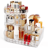 Organizador Acrílico de Maquillaje Cosméticos 360° Premium 66M