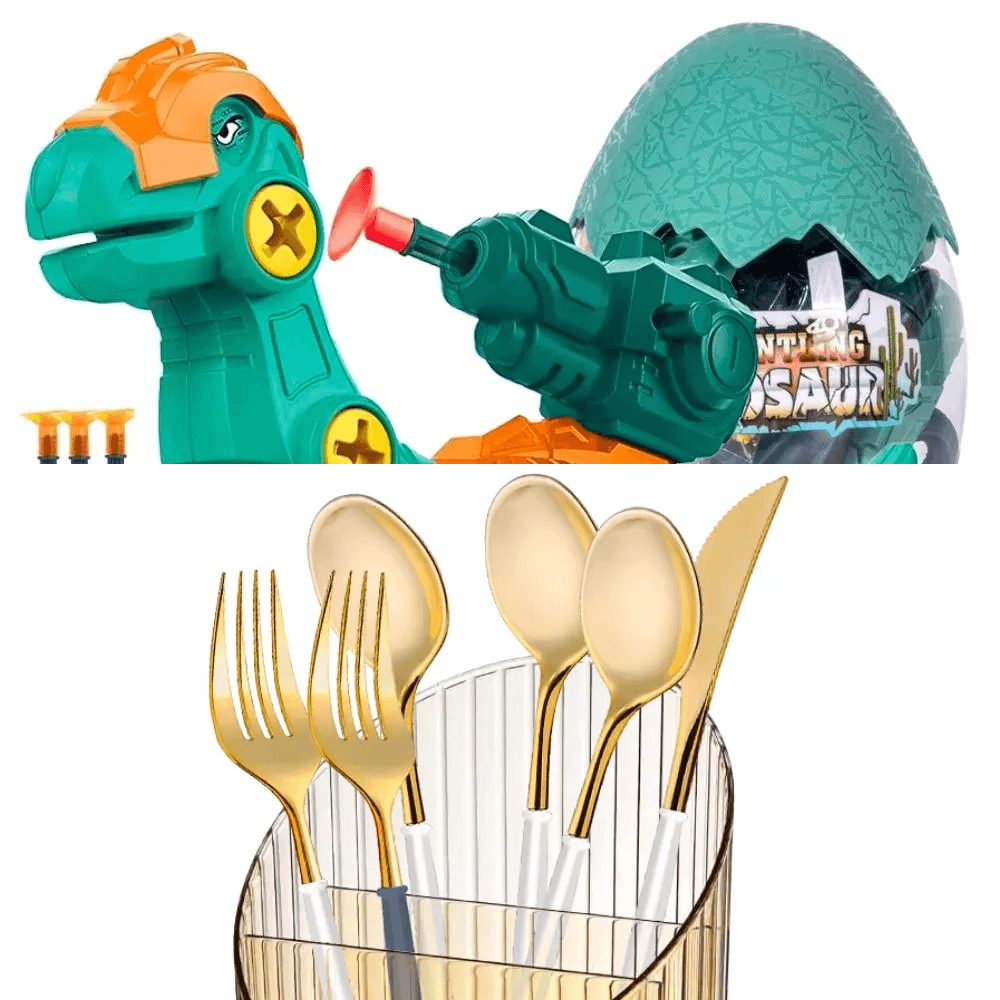 Organizador Porta Cubiertos para Cocina Elegante Marrón H36