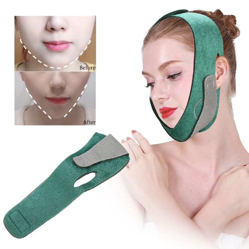 Vendaje Faja Verde Adelgazante Reductor de Papada FACE LIFT UP BELT