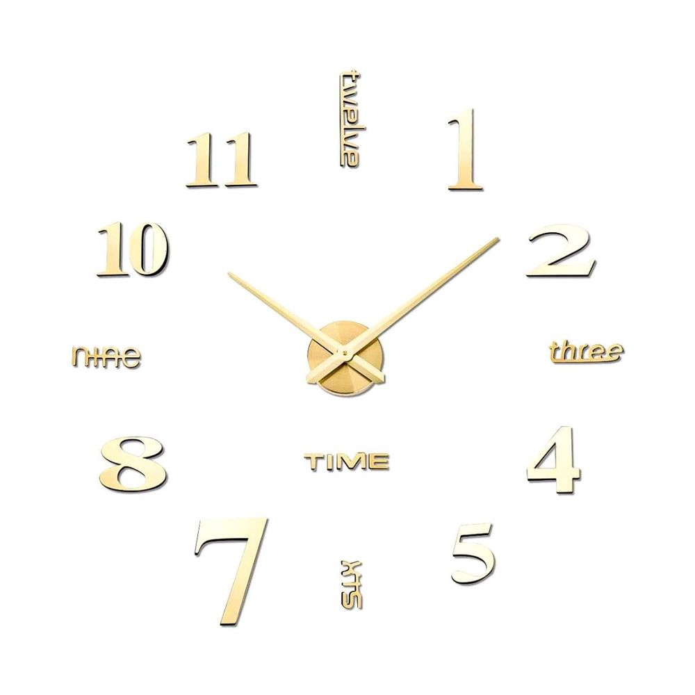 Reloj 3d Pared - Decoración Moderna - Modelo Sofia Dorado - PromartBeta
