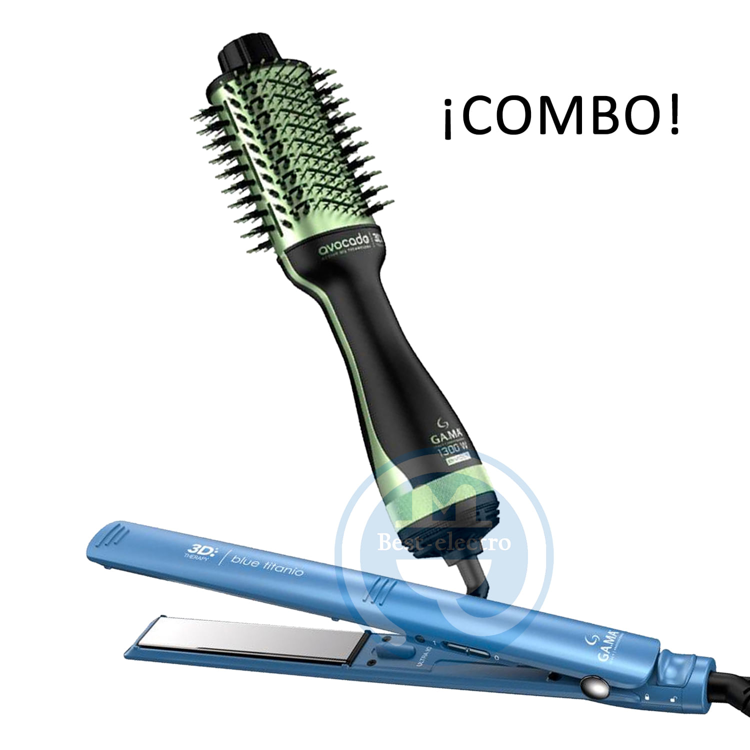 Combo Gama Alisadora BECHS0000002426 y Cepillo Secador