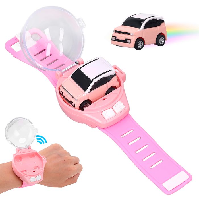 Juego Reloj con Carro a Control Remoto para Niños Rosa IM3