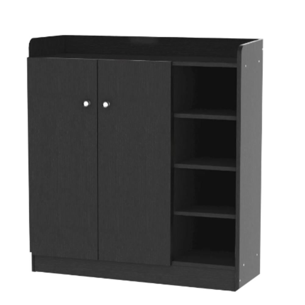 Zapatera Cameron Negro MUEBLES BONNO