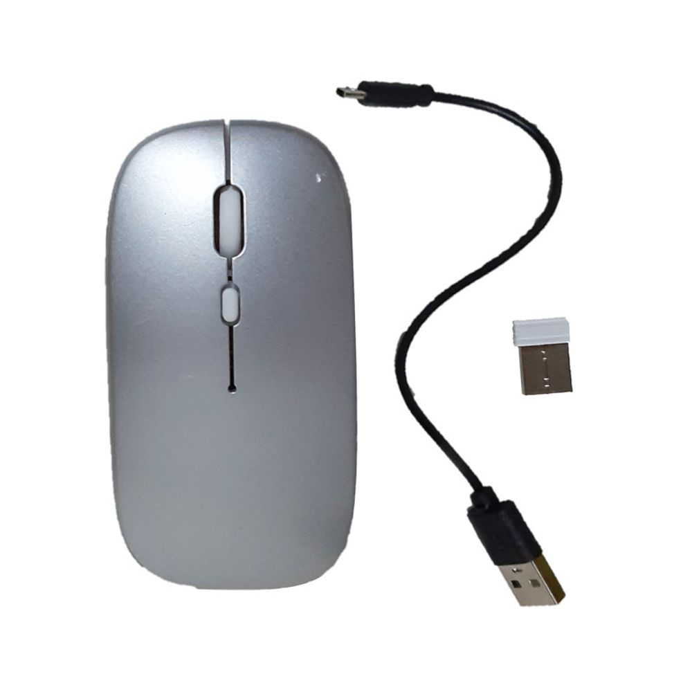 Mouse Recargable Portátil Con Bluetooth E Inalámbrico Usb
