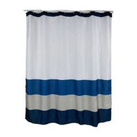 Cortina de Baño con Aros Orange 180x180cm Poly Sailor