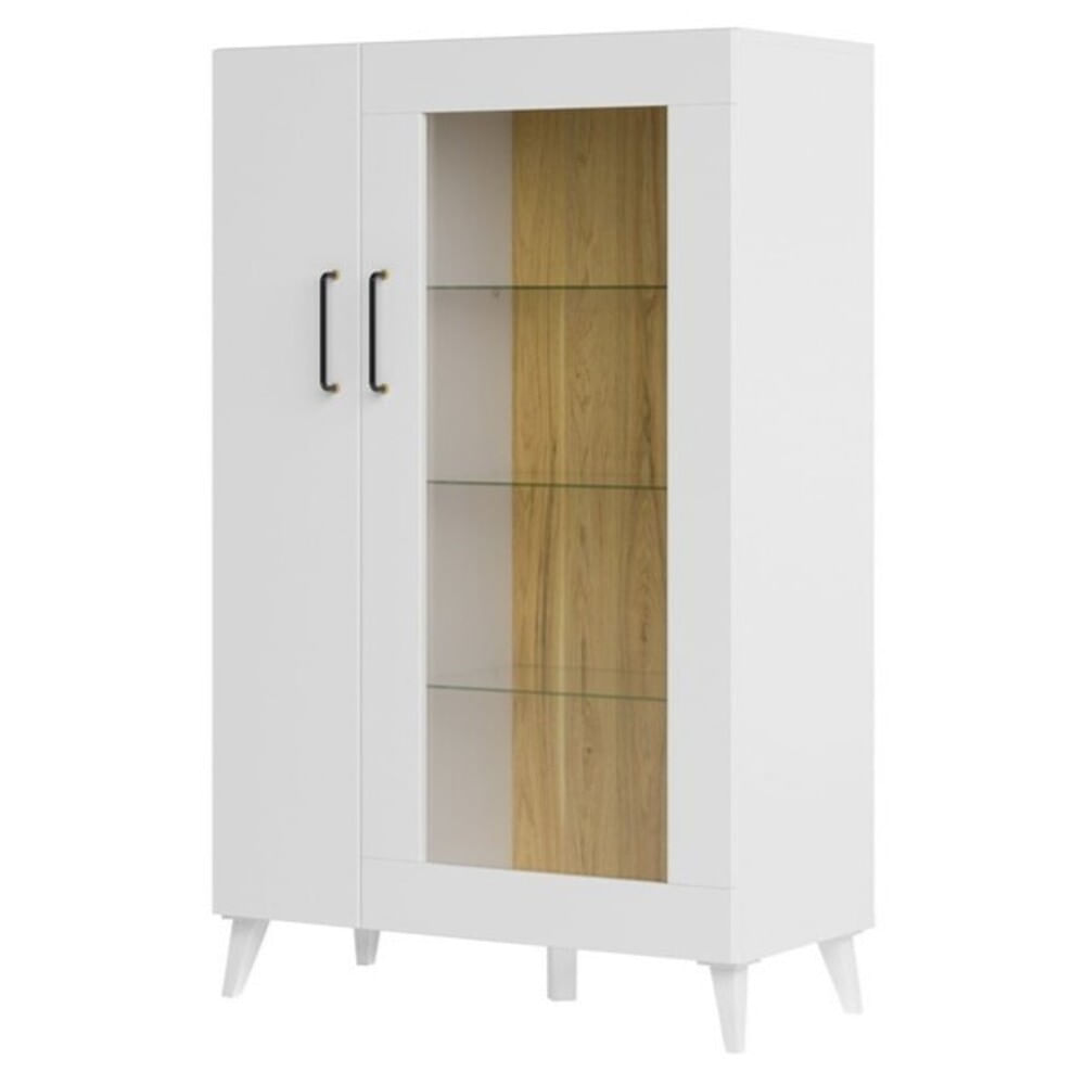 Vitrinia Clásica Leyla 2 puertas color Blanco TU MESITA